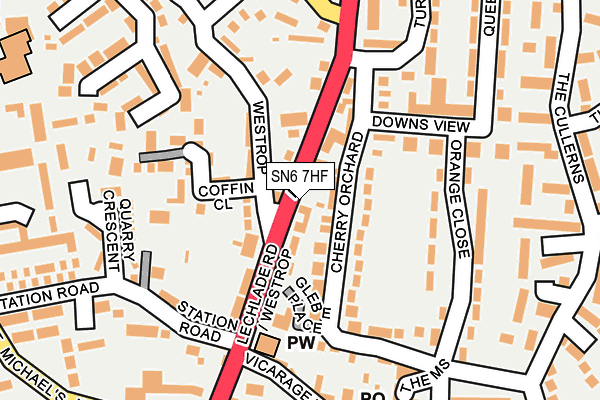 SN6 7HF map - OS OpenMap – Local (Ordnance Survey)