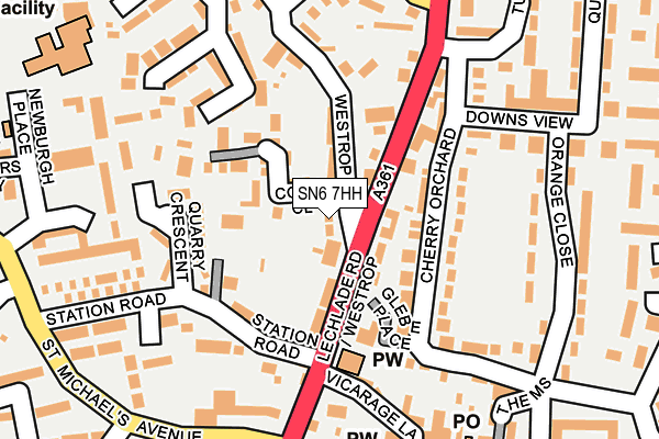 SN6 7HH map - OS OpenMap – Local (Ordnance Survey)