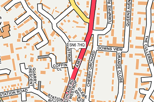 SN6 7HQ map - OS OpenMap – Local (Ordnance Survey)