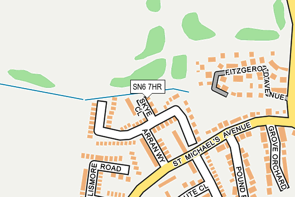 SN6 7HR map - OS OpenMap – Local (Ordnance Survey)