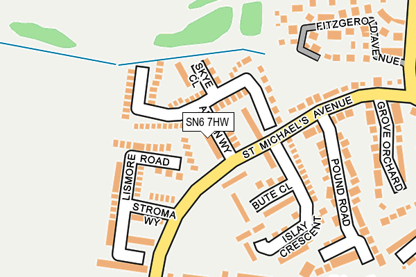 SN6 7HW map - OS OpenMap – Local (Ordnance Survey)