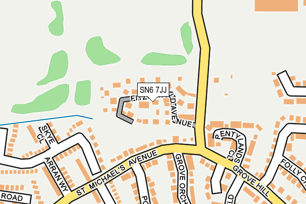 SN6 7JJ map - OS OpenMap – Local (Ordnance Survey)