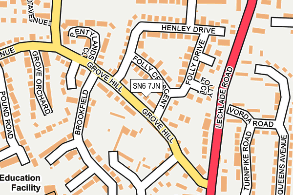 SN6 7JN map - OS OpenMap – Local (Ordnance Survey)