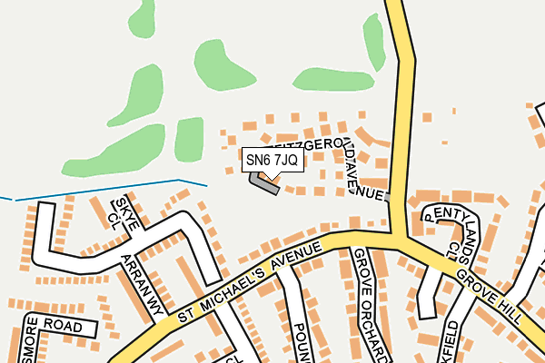 SN6 7JQ map - OS OpenMap – Local (Ordnance Survey)