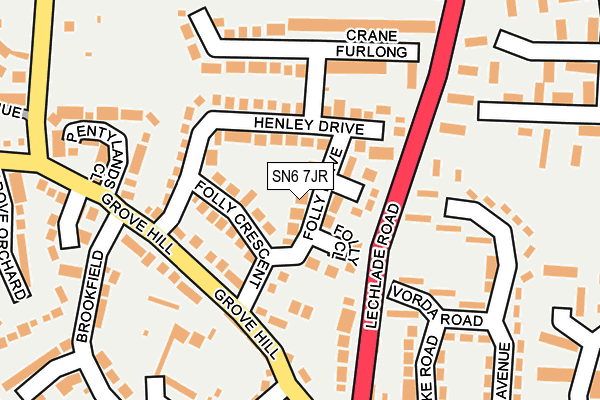 SN6 7JR map - OS OpenMap – Local (Ordnance Survey)