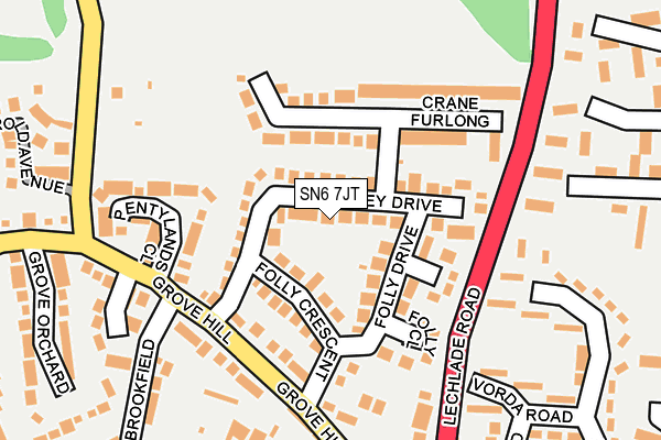 SN6 7JT map - OS OpenMap – Local (Ordnance Survey)