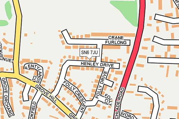 SN6 7JU map - OS OpenMap – Local (Ordnance Survey)