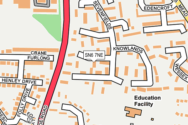 SN6 7NE map - OS OpenMap – Local (Ordnance Survey)