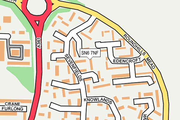 SN6 7NF map - OS OpenMap – Local (Ordnance Survey)