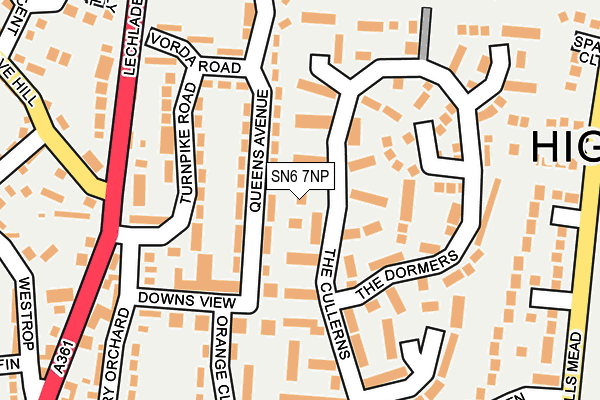 SN6 7NP map - OS OpenMap – Local (Ordnance Survey)