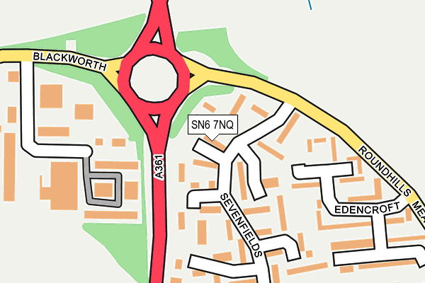 SN6 7NQ map - OS OpenMap – Local (Ordnance Survey)