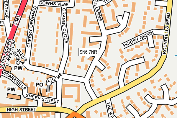 SN6 7NR map - OS OpenMap – Local (Ordnance Survey)