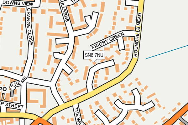 SN6 7NU map - OS OpenMap – Local (Ordnance Survey)