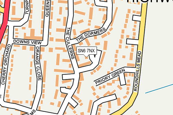 SN6 7NX map - OS OpenMap – Local (Ordnance Survey)
