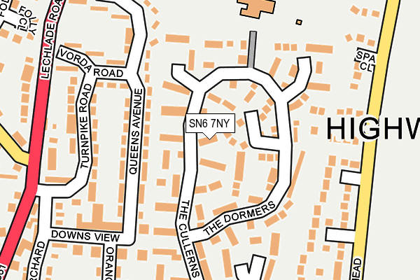 SN6 7NY map - OS OpenMap – Local (Ordnance Survey)