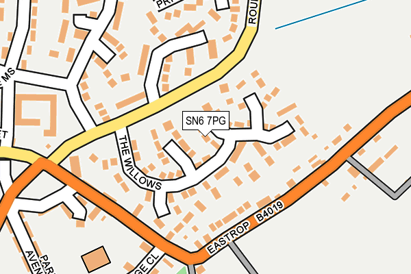 SN6 7PG map - OS OpenMap – Local (Ordnance Survey)