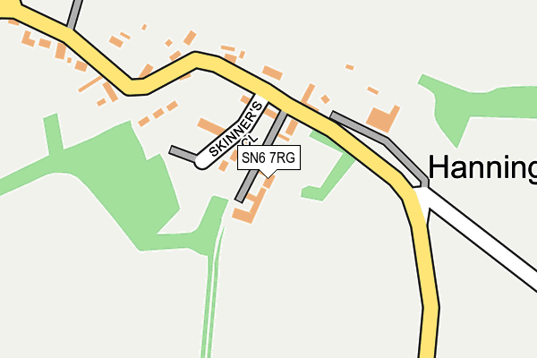 SN6 7RG map - OS OpenMap – Local (Ordnance Survey)