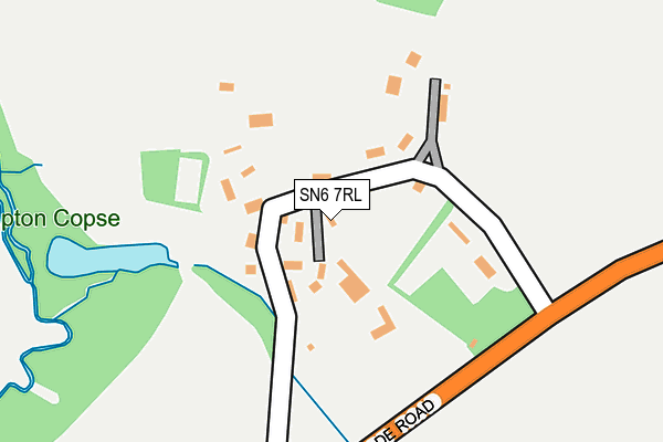 SN6 7RL map - OS OpenMap – Local (Ordnance Survey)