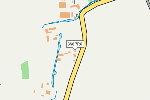SN6 7RX map - OS OpenMap – Local (Ordnance Survey)