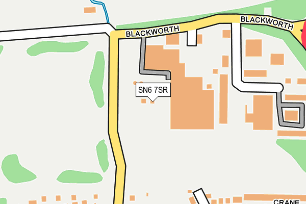 SN6 7SR map - OS OpenMap – Local (Ordnance Survey)