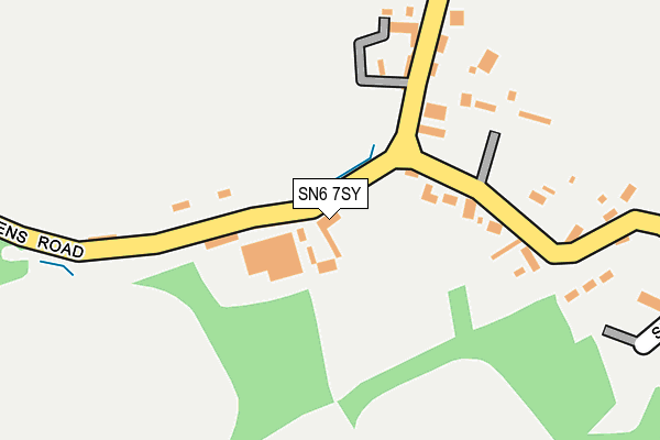 SN6 7SY map - OS OpenMap – Local (Ordnance Survey)