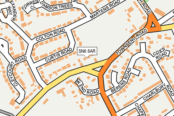 SN6 8AR map - OS OpenMap – Local (Ordnance Survey)