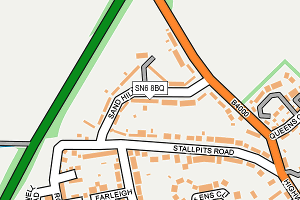 SN6 8BQ map - OS OpenMap – Local (Ordnance Survey)