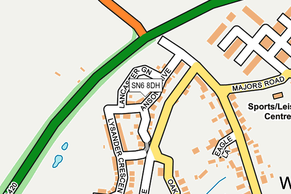 SN6 8DH map - OS OpenMap – Local (Ordnance Survey)