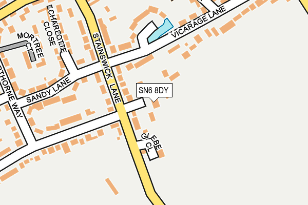 SN6 8DY map - OS OpenMap – Local (Ordnance Survey)