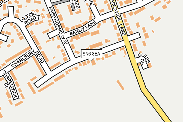 SN6 8EA map - OS OpenMap – Local (Ordnance Survey)