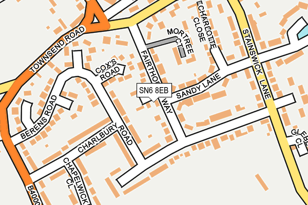 SN6 8EB map - OS OpenMap – Local (Ordnance Survey)