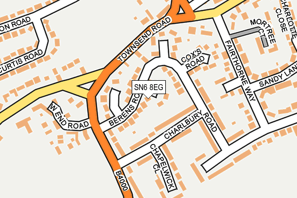 SN6 8EG map - OS OpenMap – Local (Ordnance Survey)