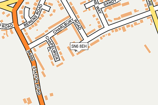 SN6 8EH map - OS OpenMap – Local (Ordnance Survey)