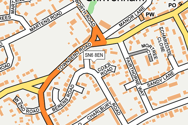 SN6 8EN map - OS OpenMap – Local (Ordnance Survey)