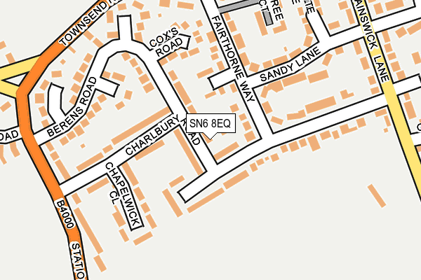 SN6 8EQ map - OS OpenMap – Local (Ordnance Survey)