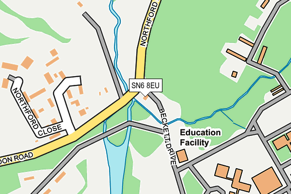 SN6 8EU map - OS OpenMap – Local (Ordnance Survey)