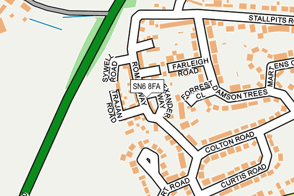 SN6 8FA map - OS OpenMap – Local (Ordnance Survey)