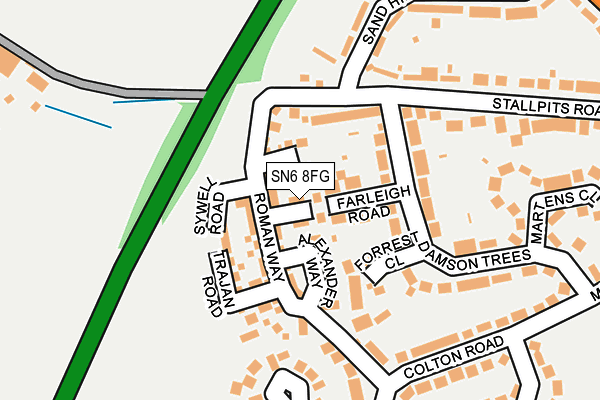 SN6 8FG map - OS OpenMap – Local (Ordnance Survey)