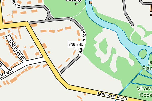 SN6 8HD map - OS OpenMap – Local (Ordnance Survey)