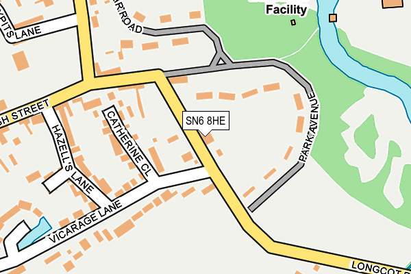 SN6 8HE map - OS OpenMap – Local (Ordnance Survey)