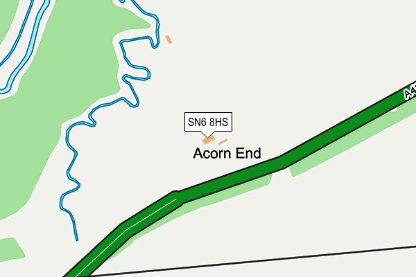 SN6 8HS map - OS OpenMap – Local (Ordnance Survey)