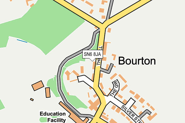 SN6 8JA map - OS OpenMap – Local (Ordnance Survey)