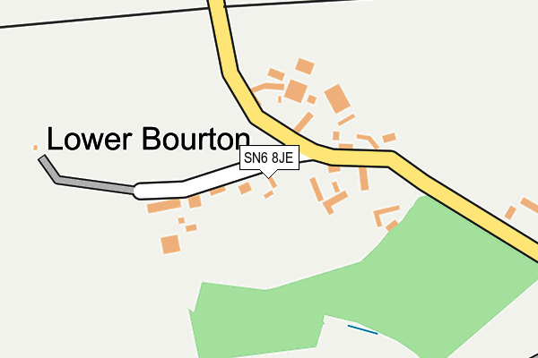 SN6 8JE map - OS OpenMap – Local (Ordnance Survey)