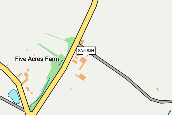 SN6 8JH map - OS OpenMap – Local (Ordnance Survey)