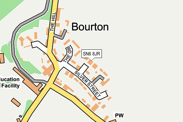 SN6 8JR map - OS OpenMap – Local (Ordnance Survey)