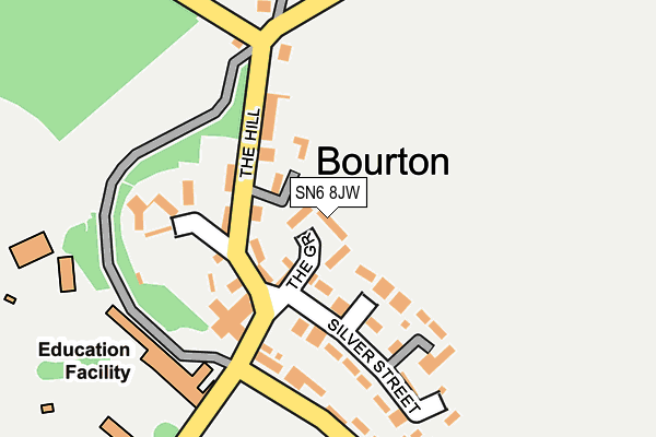 SN6 8JW map - OS OpenMap – Local (Ordnance Survey)
