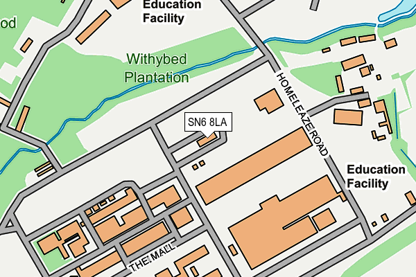 SN6 8LA map - OS OpenMap – Local (Ordnance Survey)