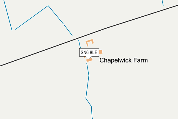 SN6 8LE map - OS OpenMap – Local (Ordnance Survey)