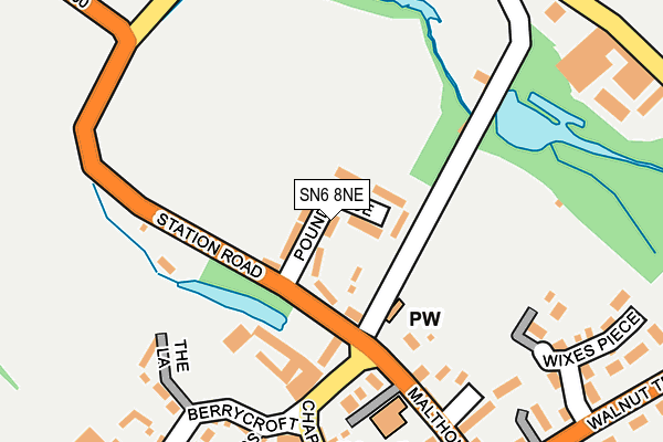 SN6 8NE map - OS OpenMap – Local (Ordnance Survey)