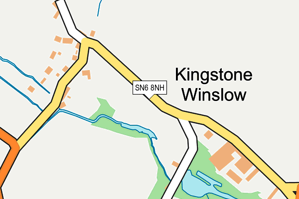 SN6 8NH map - OS OpenMap – Local (Ordnance Survey)